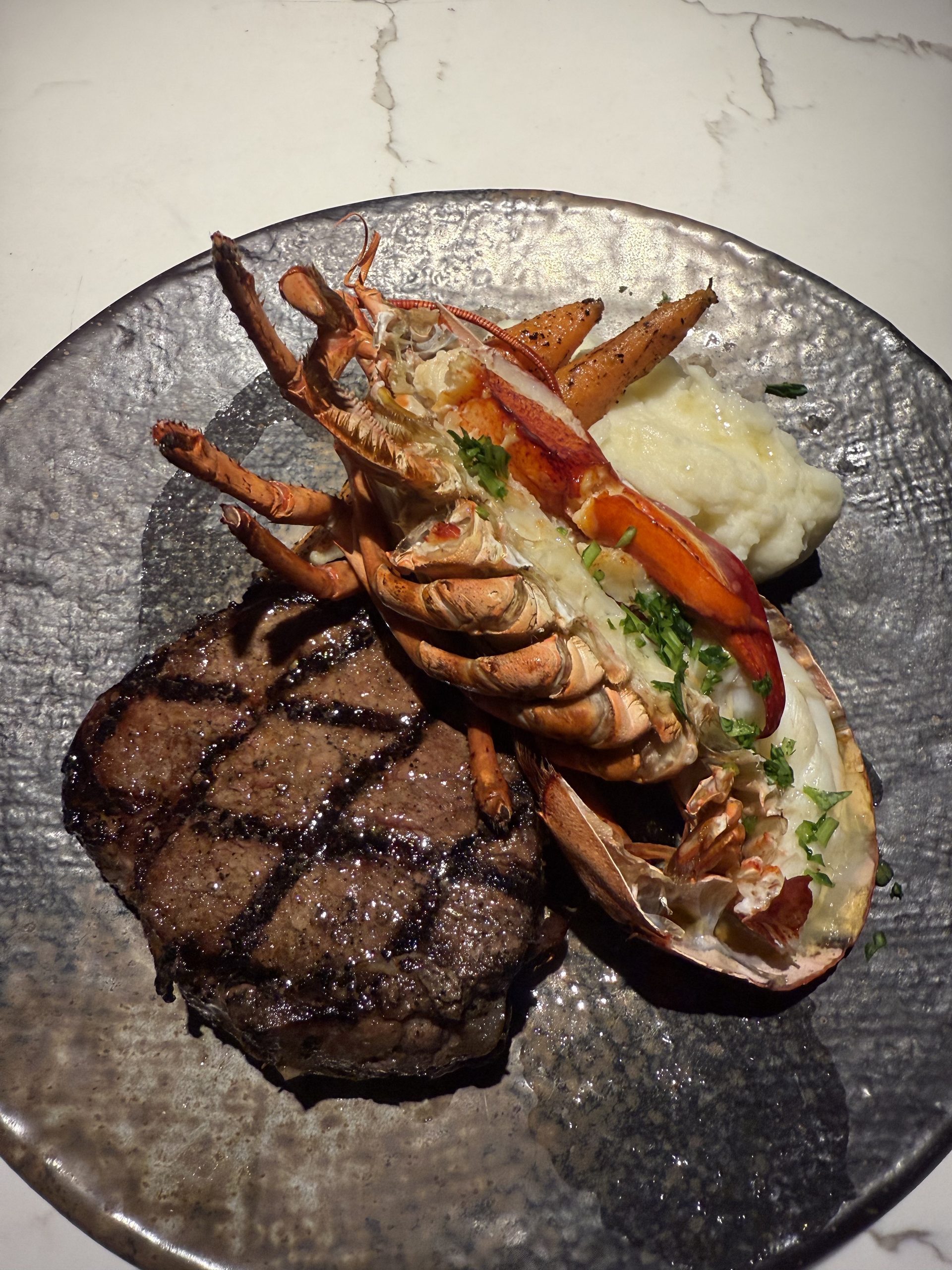 Steak and lobster